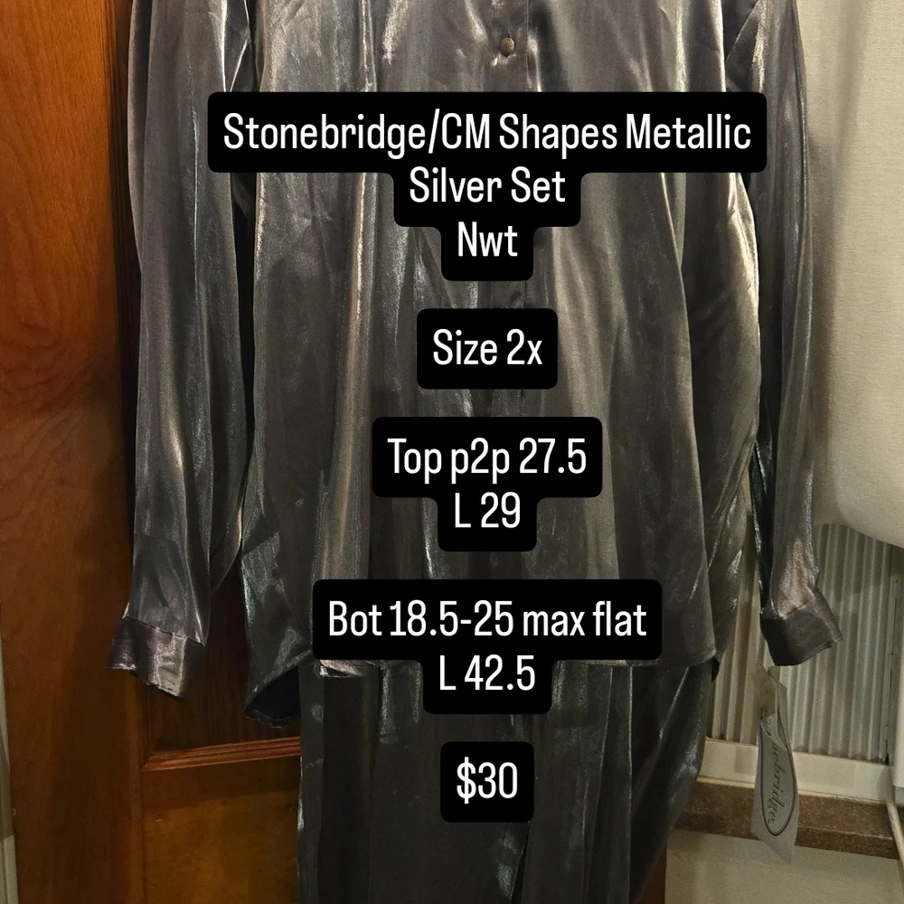 Vintage Stonebridge/CM Shapes Metallic Silver Set - Picture 1 of 1